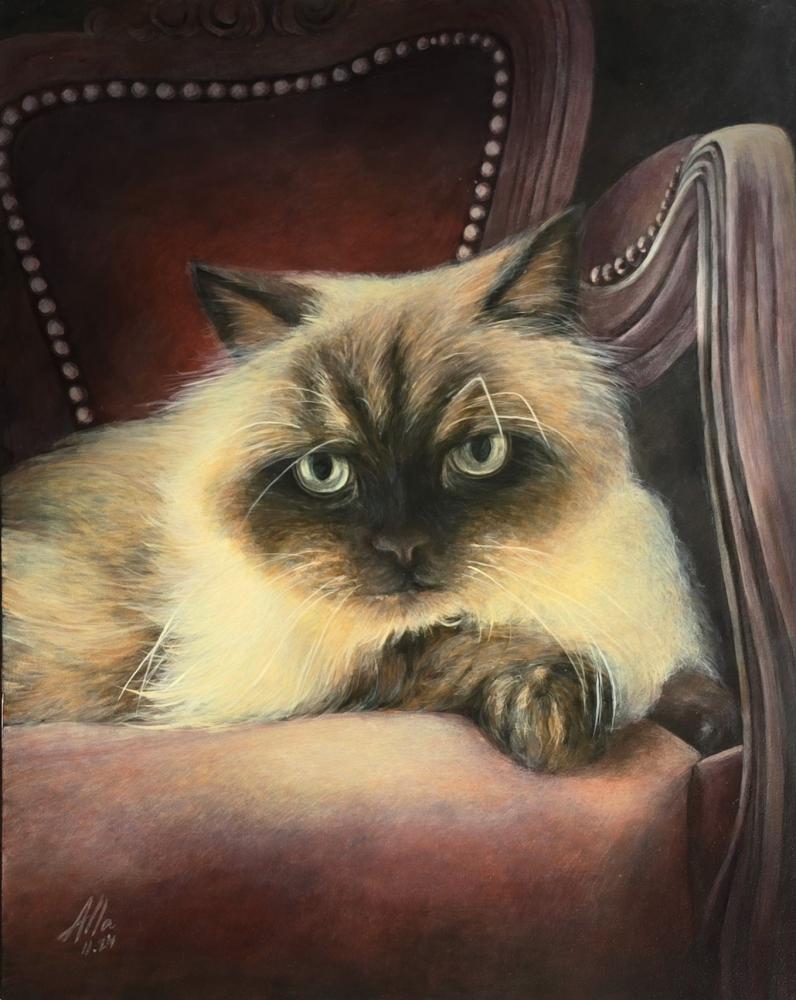 Martusha on the throne