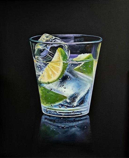 Vodka with lime