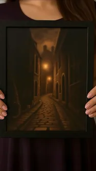 The Inner Light of the Alley – A Meditative Short from an Original Painting