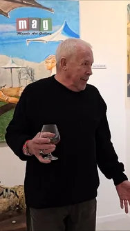 встреча Андрея Макаревича с участниками и посетителями выставки סיבה למסיבה