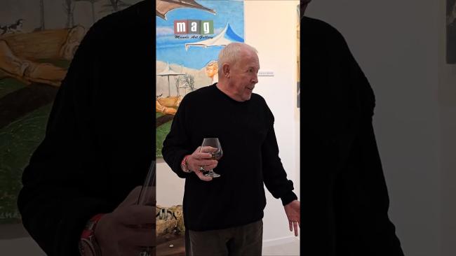 встреча Андрея Макаревича с участниками и посетителями выставки סיבה למסיבה