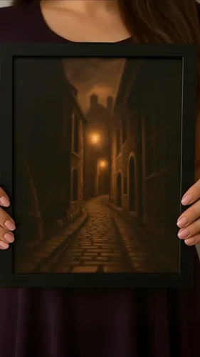 The Inner Light of the Alley – A Meditative Short from an Original Painting