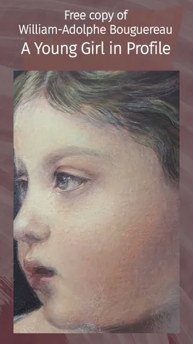 Free Copy of “A Young Girl in Profile” – William-Adolphe Bouguereau