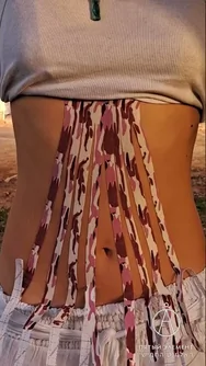 Lymphatic drainage taping. Fifth Element